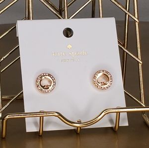 kate spade Gold Cut Out Spade Earrings